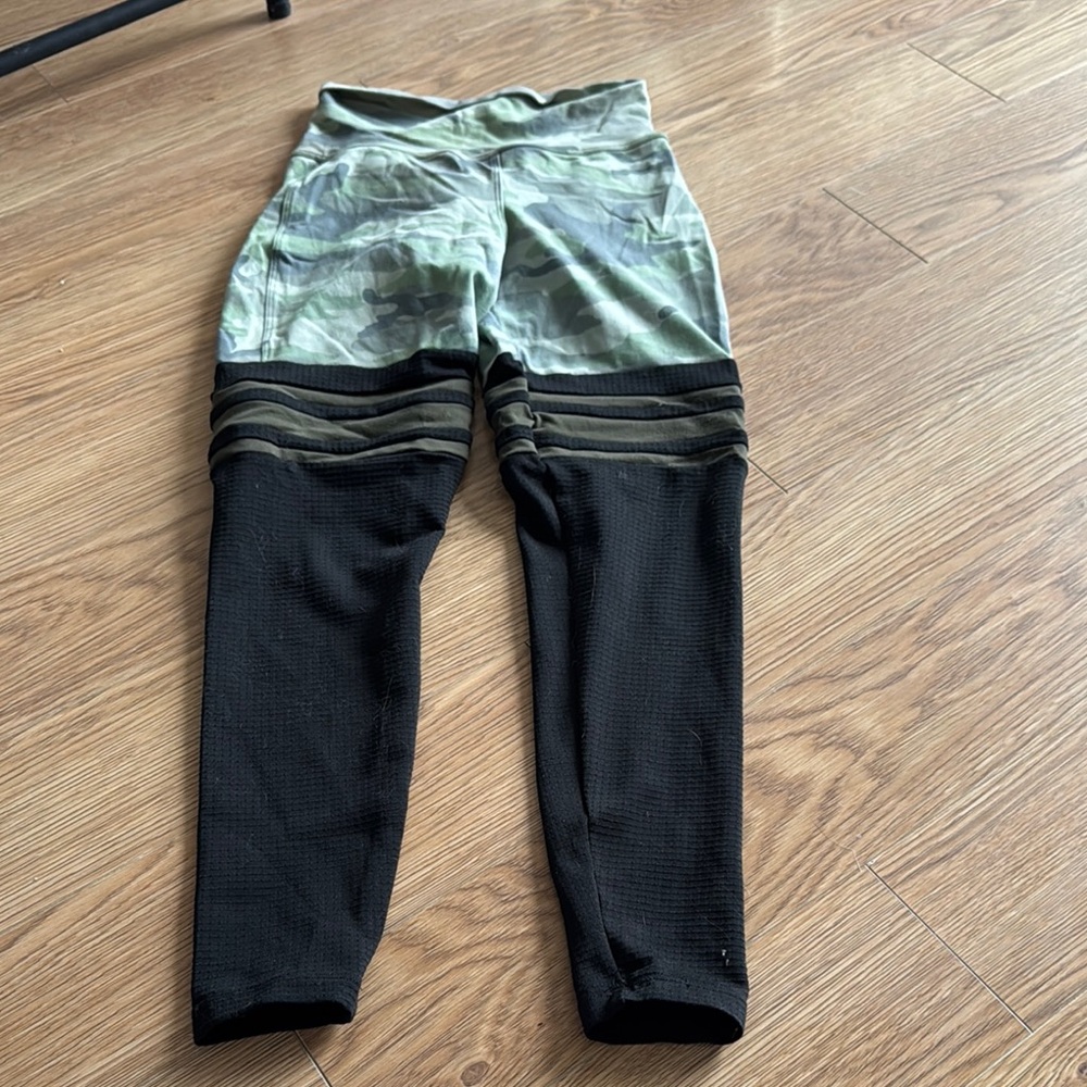 Bombshell Sportswear Camouflage and Black Leggings